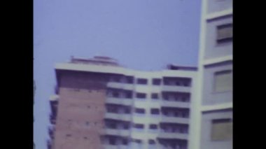 Palermo, İtalya Haziran 1970: 1970 'lerin tarihi görüntüleri İtalya' nın Palermo kentinde büyüleyici bir sokak sahnesini gözler önüne serdi.