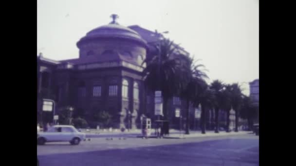 Palermo Italië Juni 1970 Historische Beelden Uit Jaren Zeventig Van — Stockvideo