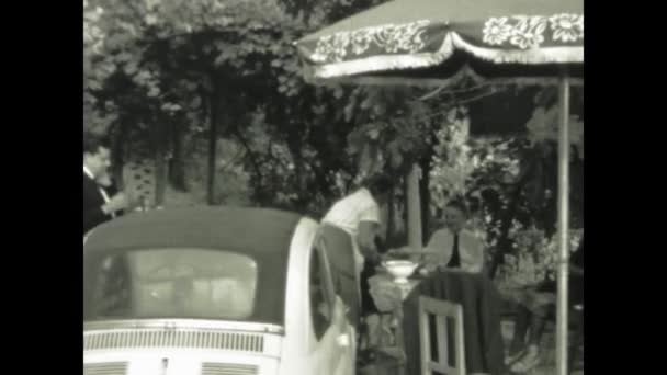 Provence Fransa Haziran 1960 1960 Larda Yoksul Avrupalı Köylülerin Günlük — Stok video