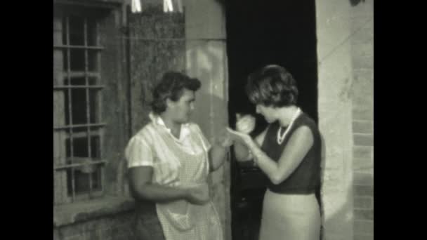 Provence Frankreich Juni 1960 Vintage Filmmaterial Über Den Alltag Verarmter — Stockvideo