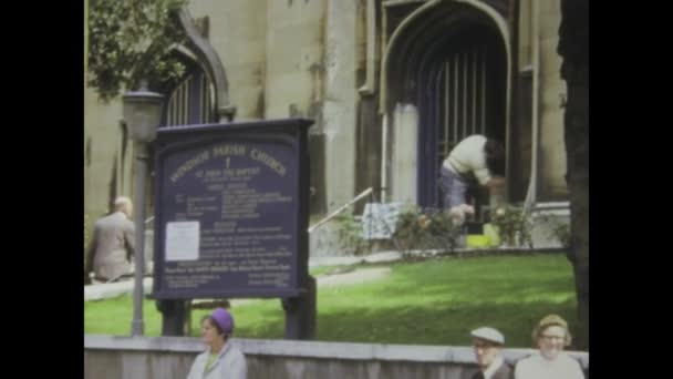 Londres Reino Unido Maio 1972 Filmagem Vintage Mostrando Histórico Castelo — Vídeo de Stock
