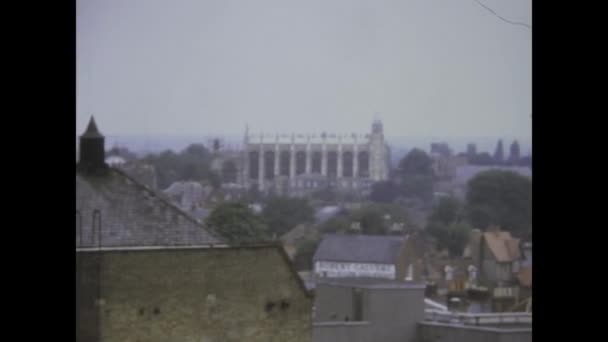 Londýn Velká Británie Květen 1972 Ročník Záběry Představující Historický Windsor — Stock video
