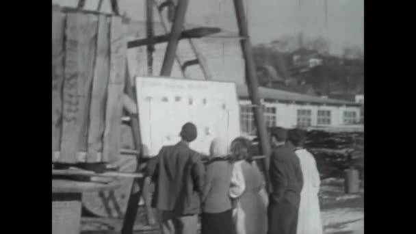 Kiev Ucrânia Maio 1940 Filmagem Vintage Cartazes Segunda Guerra Mundial — Vídeo de Stock
