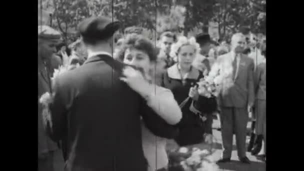 Kiev Ucrania Mayo 1960 Imágenes Históricas Década 1960 Que Muestran — Vídeos de Stock