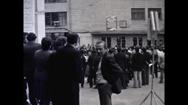 Kyjev Ukrajina Květen 1960 Letošní Záběry Komunistického Volebního Shromáždění Kyjevě — Stock video