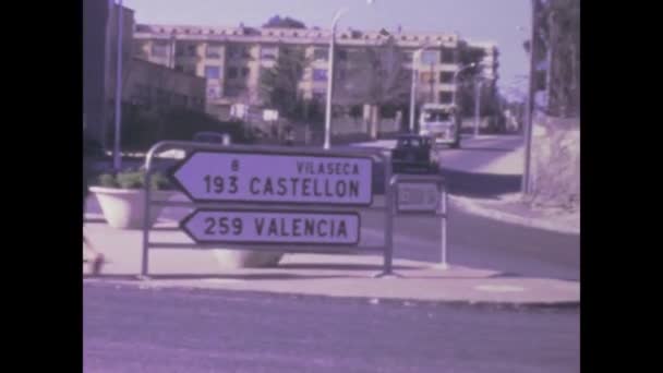 Barcelona Spanje Mei 1975 Historische Beelden Uit Jaren Zeventig Van — Stockvideo