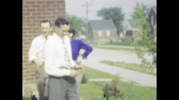 Chicago Egyesült Államok Május 1949 Egyesült Államokban 1949 Ben Forgatott — Stock videók