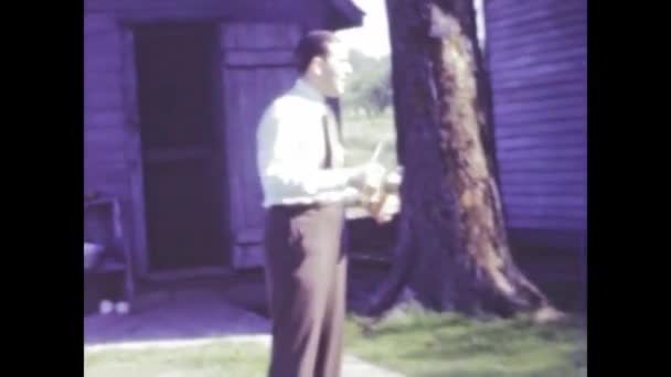 Chicago Stany Zjednoczone Grudzień 1949 Autentyczne Nagranie Lat Tych Tradycyjnej — Wideo stockowe