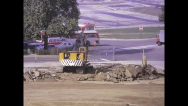 Phoenix Amerikai Egyesült Államok 1975 Június Vintage Footage Capture Bulldozer — Stock videók