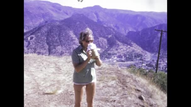 Phoenix Amerika Serikat Juni 1975 Rekaman Vintage Dari Seorang Wanita — Stok Video