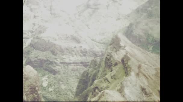 夏威夷威梅亚 1970年6月20日 70年代的威梅亚峡谷州立公园 展示了它雄伟的风景和永恒的美丽 — 图库视频影像