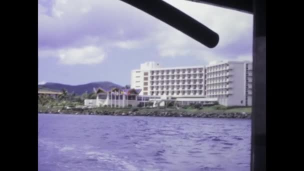 Fort France Martinica Haziran 1975 1970 Martinique Sakin Doğal Sahil — Stok video