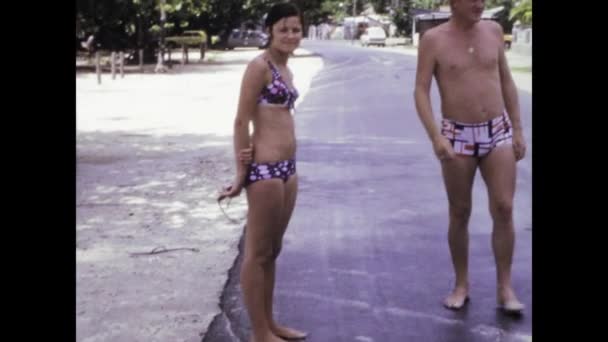 Fort France Martinica Giugno 1975 Riprese Degli Anni Persone Che — Video Stock