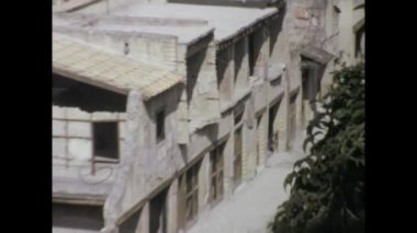 Napoli, İtalya 1975: 1970 Herculaneum 'un arkeoloji parkına ait görüntüler, Vezüv tarafından korunan antik Roma yaşamını ortaya çıkarabilir..