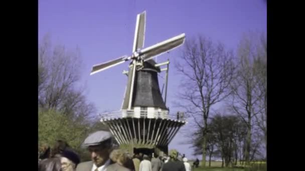 Amsterdam Olanda Giugno 1975 Filmati Epoca Che Mostrano Caratteristico Piccolo — Video Stock