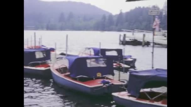 Titisee Lake Germany June 1975 Tranquil Scenery Titisee Lake Captured — 图库视频影像
