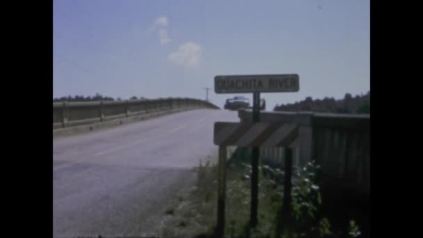 Miami États Unis Mai 1955 Pont Rivière Ouachita Dans Les — Video
