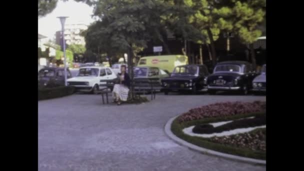 Lignano Sabbia Oro Italien Juni 1979 Vintage Aufnahmen Die Das — Stockvideo