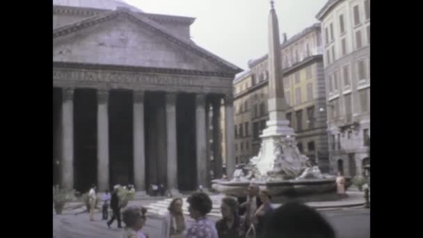 Rome Italie Mai 1975 Vidéo Montrant Des Vues Des Aperçus — Video
