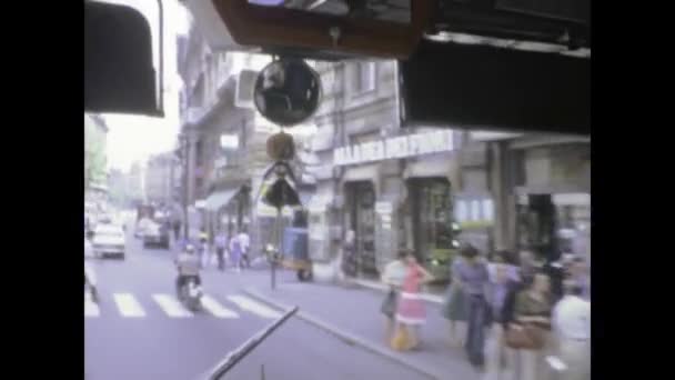 Rome Italië Mei 1975 Jaren Zeventig Beelden Van Een Tournee — Stockvideo