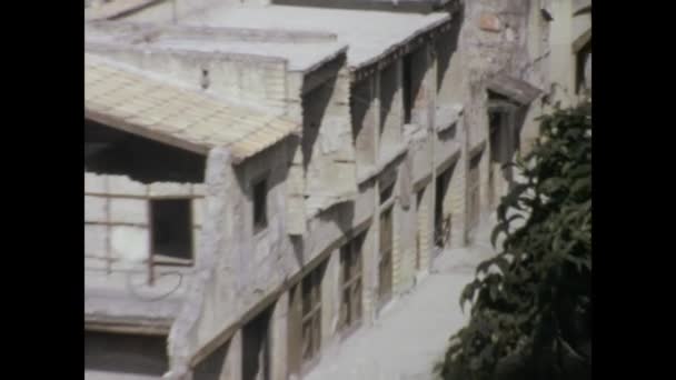 Nápoles Italia Mayo 1975 Metraje 1970 Del Parque Arqueológico Herculano — Vídeos de Stock
