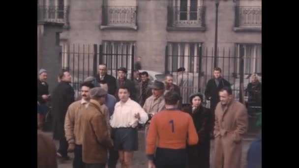 Paris Frankrike Kan 1959 1959 Bilder Domare Och Åskådare Paris — Stockvideo