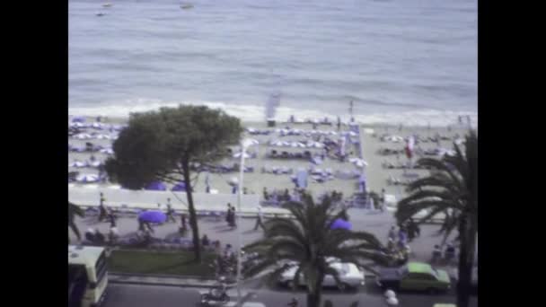 Nizza Francia Maggio 1975 Riprese Vintage Degli Anni Che Mostrano — Video Stock