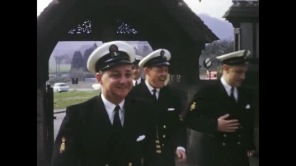 Londen Verenigd Koninkrijk Mei 1965 1960 Beelden Van Militairen Burgers — Stockvideo