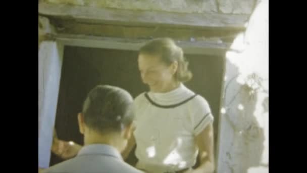 Napoli Talya Haziran 1965 1960 Larda Arkadaşlar Arasında Mutlu Anları — Stok video