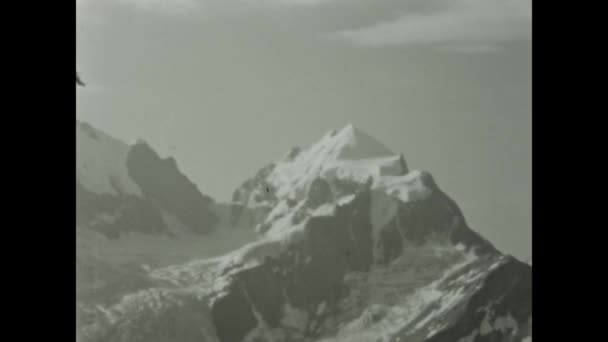 Dolomity Itálie Červen 1955 Ohromující Záběry Let Zachycující Majestátní Krásu — Stock video