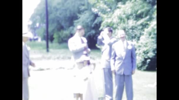 Chicago Stany Zjednoczone Czerwiec 1955 Autentyczny Materiał Lat Oddający Radość — Wideo stockowe