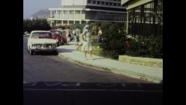 Rhodos Grækenland Juni 1975 Optagelser Rejsende Opdage Seværdigheder Attraktioner Rhodos – Stock-video