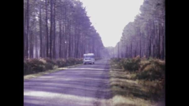 Mimizan France Juin 1975 Images Anciennes Road Trip Des Années — Video