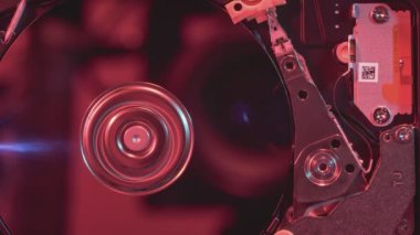 Sabit disk, kafası ileri geri hareket eden verileri okuyor