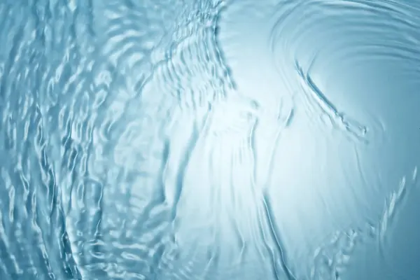 Abstrakte Blaue Hintergrund Von Wassertropfen Und Blasen Gefrorenes Wasser Nahaufnahme — Stockfoto