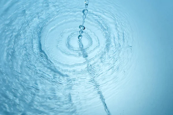 Resumo Fundo Azul Gotas Água Bolhas Água Congelada Close — Fotografia de Stock
