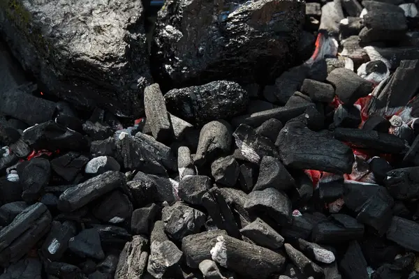 Kömür Mangal Kömürü Kömür Kömürü — Stok fotoğraf