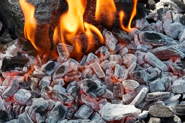 Fire Coals Burning Coals — Stock Photo, Image