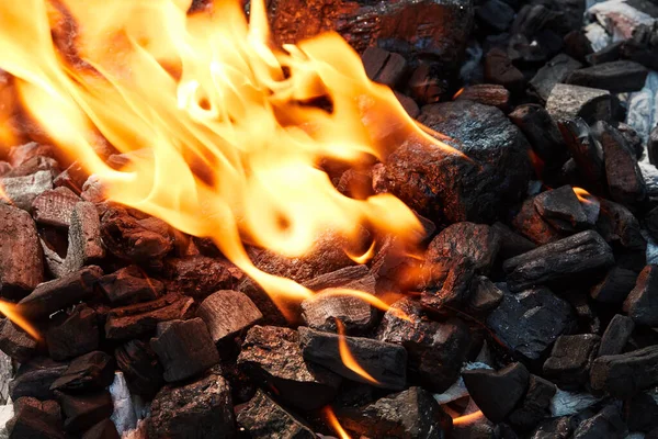 Şömineyi Yakın Ateşi Yakın — Stok fotoğraf