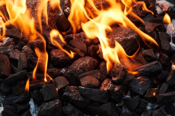 Ateş Kömürü Sıcak Kömür — Stok fotoğraf