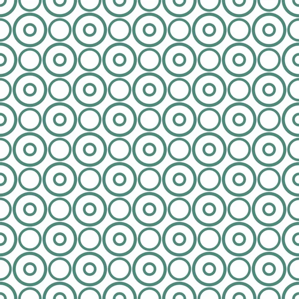 Fliesen Vektormuster Mit Mintgrünen Punkten Auf Weißem Hintergrund Für Eine — Stockvektor