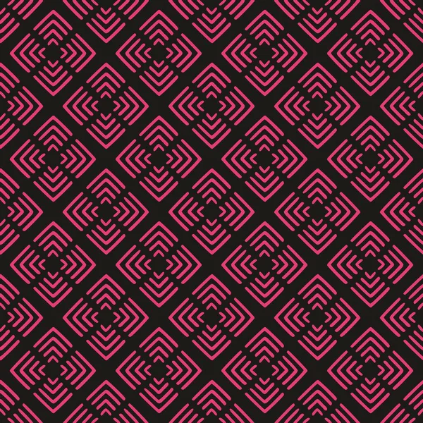 Roze Zwarte Tegel Vector Patroon Voor Naadloze Decoratie Behang — Stockvector