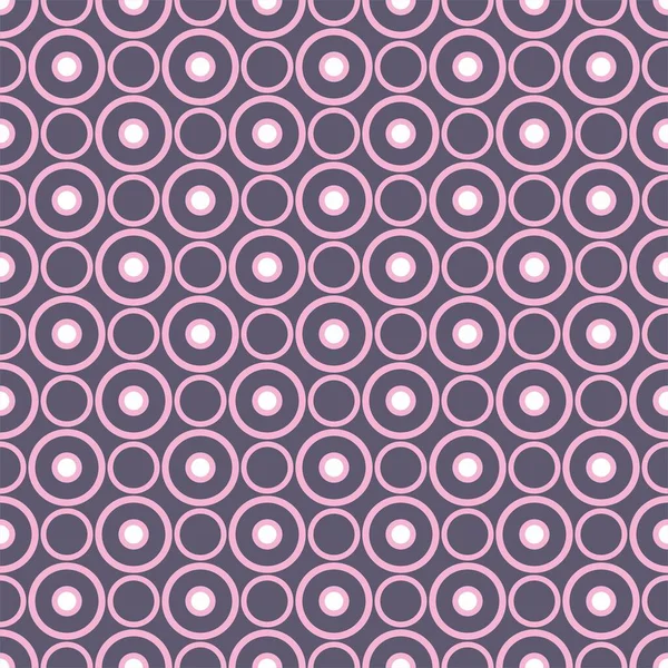 Vector Seamless Pattern Small White Polka Dots Pastel Pink Background — Stock Vector