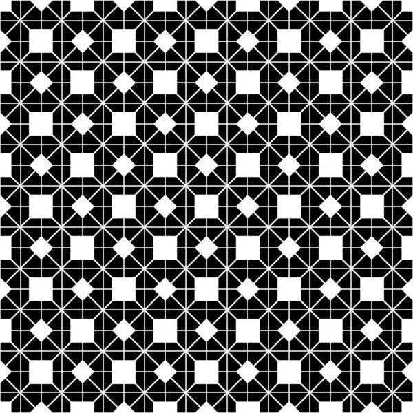 Плитка Чорно Білий Векторний Візерунок Або Фон Веб Сайту — стоковий вектор