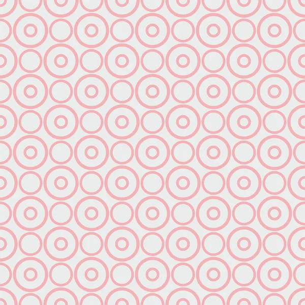 灰色背景下带有粉红圆点的方块矢量图案 — 图库矢量图片