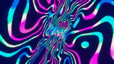 Renkli çizgilerin düzgün kaotik dönüşümlerinin soyut döngüsü. Yaratıcılık için ekran koruyucusu, arkaplan, görüntü taşınıyor.