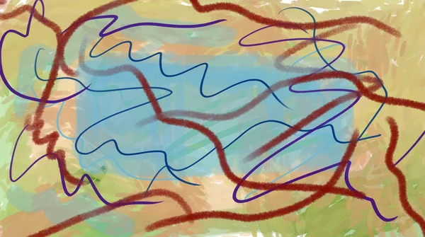 Handgezeichneter Farbiger Abstrakter Aquarell Hintergrund Mit Papierstruktur — Stockvektor