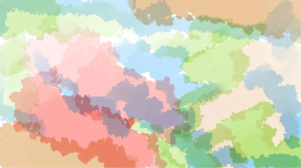 Handgezeichneter Farbiger Abstrakter Aquarell Hintergrund Mit Papierstruktur — Stockvektor