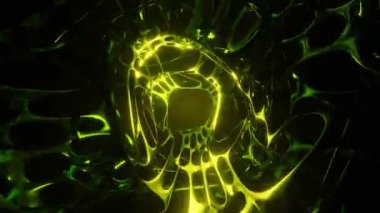 Dinamik Bilim-Kurgu Organik Döngü Animasyonu, VJ Döngü, hareketli arkaplan, kusursuz animasyon görüntüleri