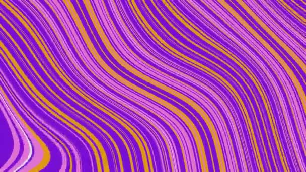 Fondo Animado Bucle Fluido Abstracto Deformaciones Suaves Manchas Líneas Colores — Vídeo de stock
